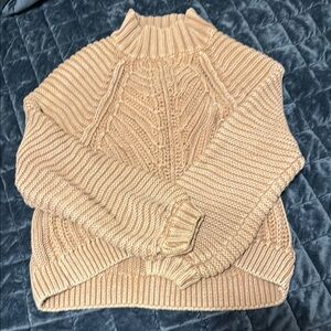 Free People Tan Sweetheart Sweater